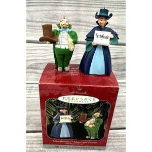Hallmark Keepsake Ornaments 1997 THE WIZARD OF OZ MUNCHKINLAND MAYOR AND CORONER